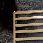 Ngrohëse peshqirësh të përzier me vija të thjeshta në çelik Prodhuar në Itali - Fëstëk Viadurini