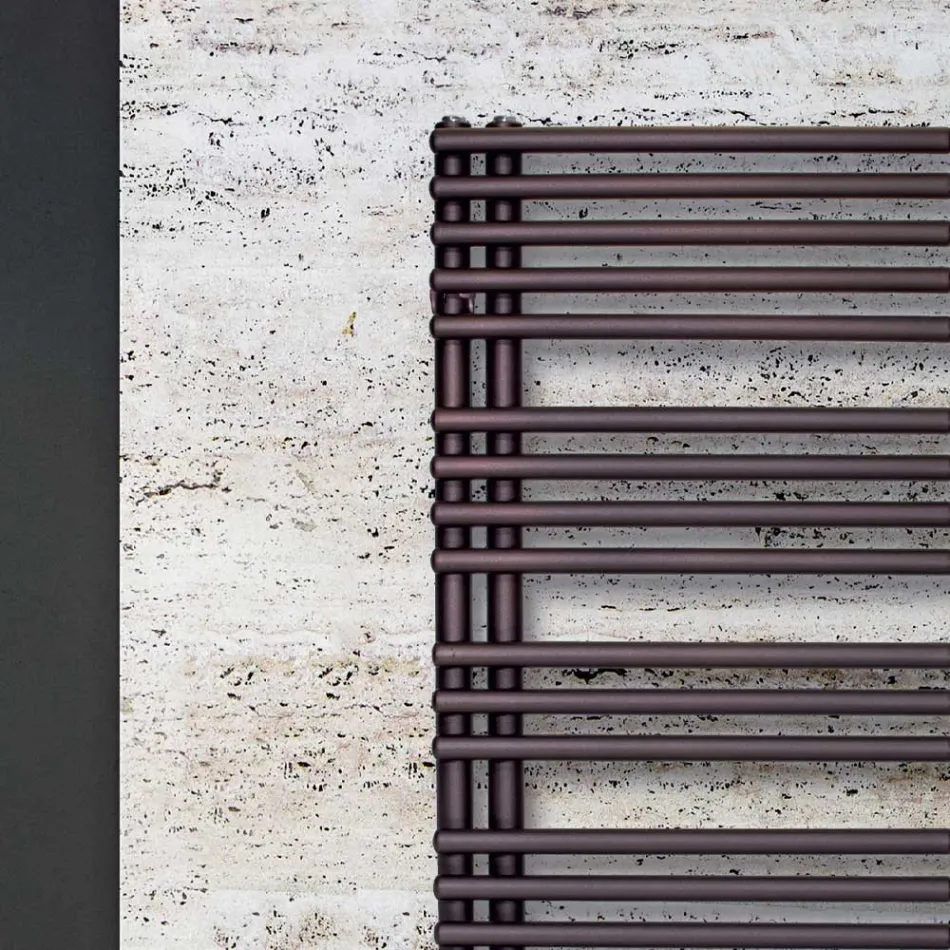 Ngrohëse peshqirësh të përzier në çelik karboni Prodhuar në Itali - Qershi Viadurini