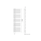 Ngrohëse peshqirësh të përzier në çelik karboni Prodhuar në Itali - Qershi Viadurini