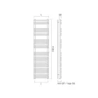 Ngrohës i përzier për peshqirë në Finish prej çeliku Saten Made in Italy - Peel Viadurini