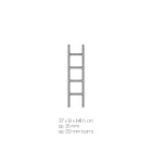 Mbajtëse për peshqirë banjoje akrilik transparente me kristal - Smart Viadurini