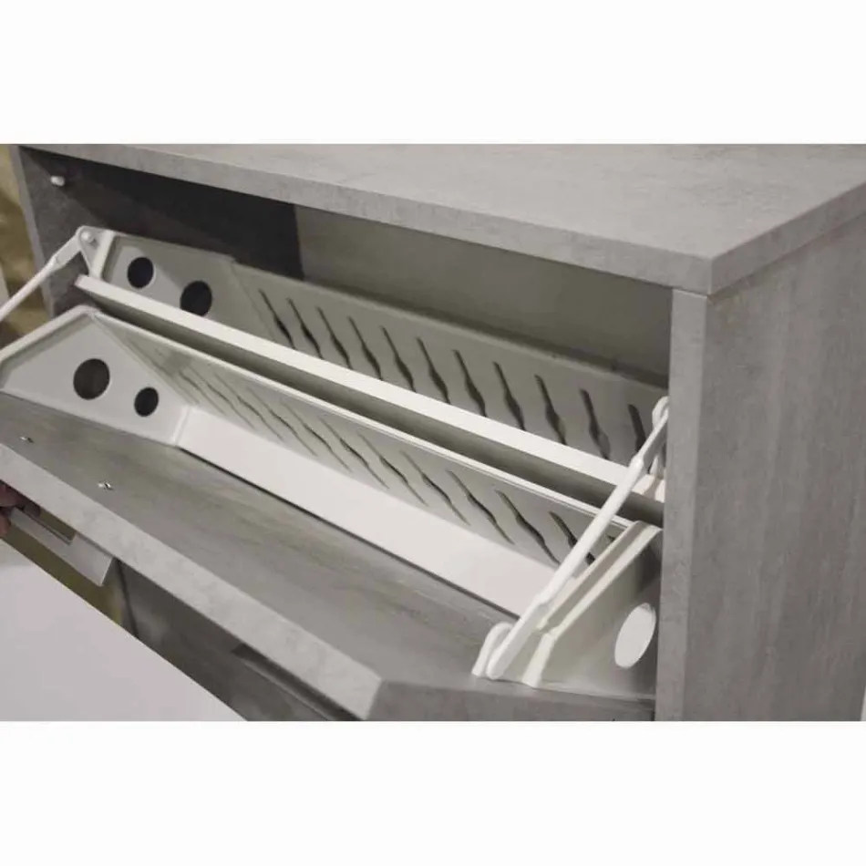 Këpucëve me dy rreshta të dyanshëm në Cleavian Senis çimentoheshin melamine Viadurini