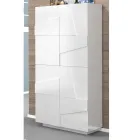 Raft këpucësh të larta ose të ulëta në dizajn të qëndrueshëm druri me 2 ose 4 dyer - Fjona Viadurini