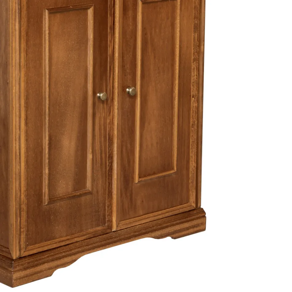 Këpucë me 1 sirtar dhe 2 dyer druri Made in Italy - Lasa Viadurini