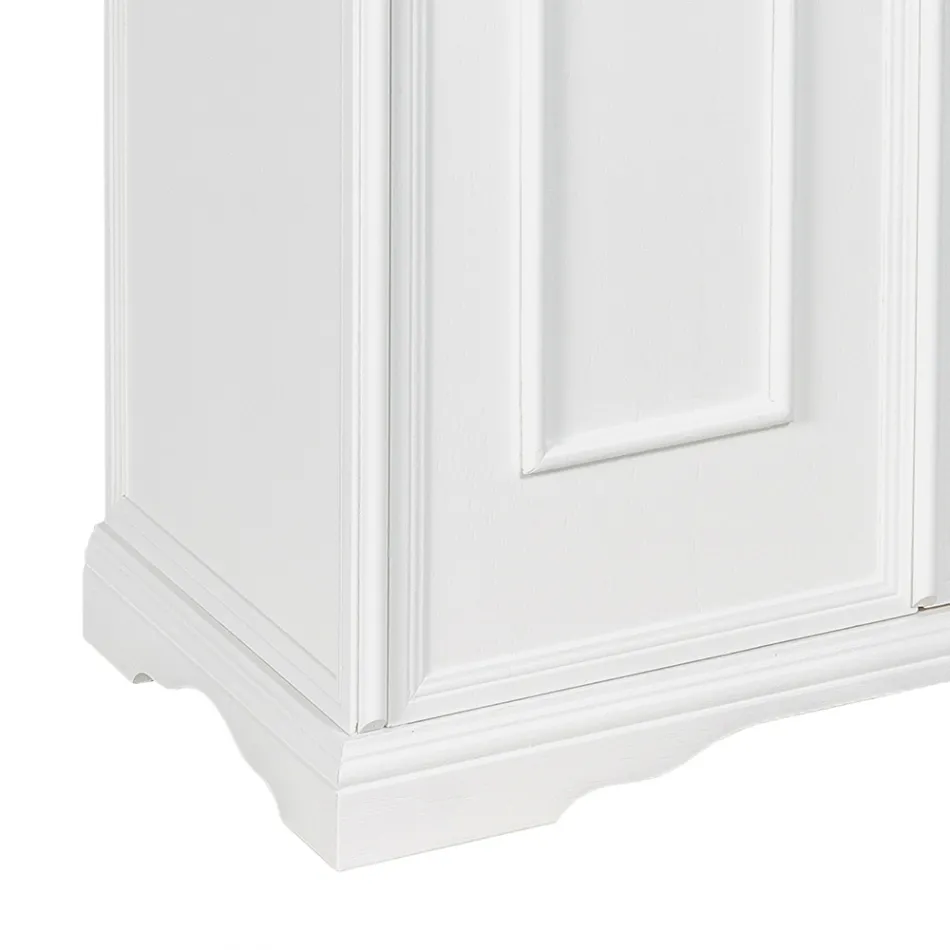 Këpucë me 1 sirtar dhe 2 dyer druri Made in Italy - Lasa Viadurini