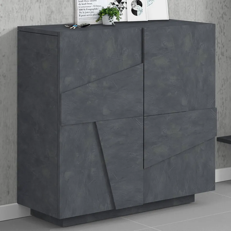 Dollap Këpucësh Indoor me 2 Dyer Melamine Prodhuar në Itali - Naditza Viadurini