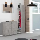 Dollap Këpucësh Indoor me 2 Dyer Melamine Prodhuar në Itali - Naditza Viadurini