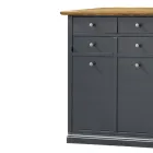 Raft këpucësh në dru me rimeso Toulipier Prodhuar në Itali - Visnus Viadurini