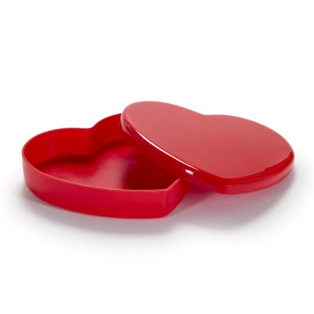 Kuti ruajtëse me pleksiglas në formë zemre Prodhuar në Itali - Heartbox Viadurini