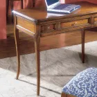 Tavolinë me 3 sirtarë në Bassano Wood France Prodhuar në Itali - Adon Viadurini