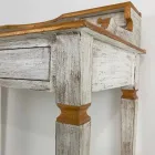 Tavolinë për të shkruar me dorë në dru të ngurtë me 4 sirtarë prodhuar në Itali - Amela Viadurini