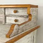 Tavolinë për të shkruar me dorë në dru të ngurtë me 4 sirtarë prodhuar në Itali - Amela Viadurini