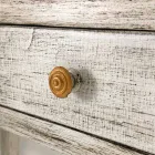 Tavolinë për të shkruar me dorë në dru të ngurtë me 4 sirtarë prodhuar në Itali - Amela Viadurini