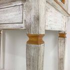 Tavolinë për të shkruar me dorë në dru të ngurtë me 4 sirtarë prodhuar në Itali - Amela Viadurini