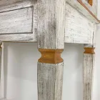 Tavolinë për të shkruar me dorë në dru të ngurtë me 4 sirtarë prodhuar në Itali - Amela Viadurini