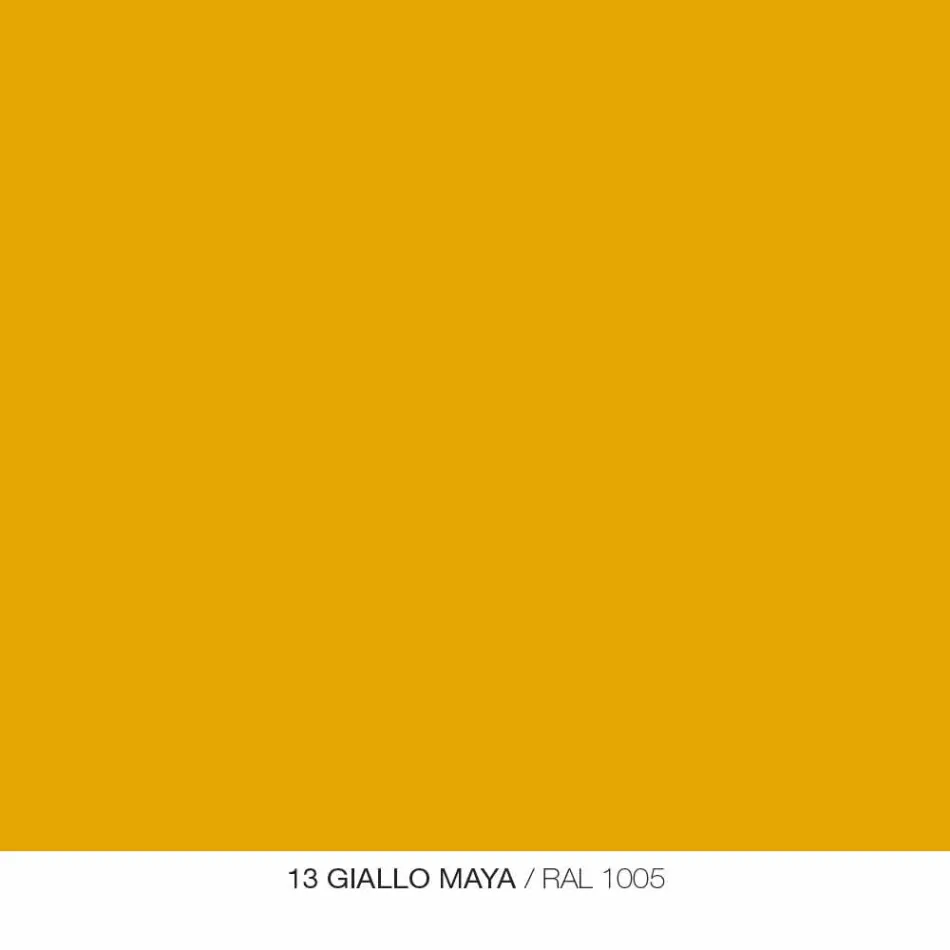 Tavolinë moderne në metal me ngjyra dhe dru lisi të dizajnit italian - Nadin Viadurini