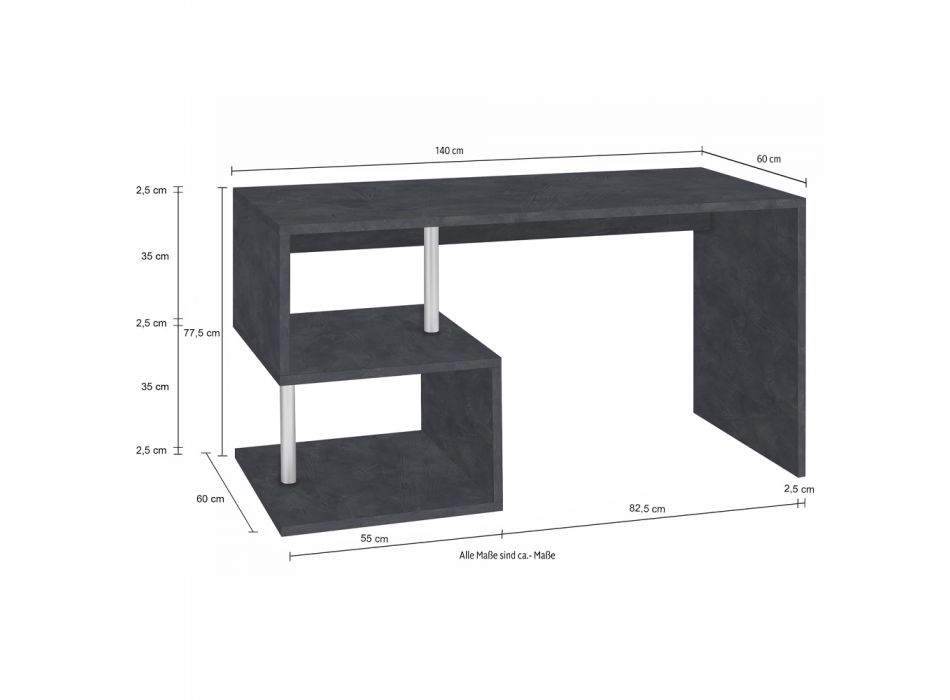 Tavolinë e bardhë ose rrasa në dru me dizajn italian 3 përmasa - Michel Viadurini