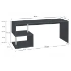 Tavolinë e bardhë ose rrasa në dru me dizajn italian 3 përmasa - Michel Viadurini