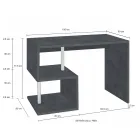 Tavolinë e bardhë ose rrasa në dru me dizajn italian 3 përmasa - Michel Viadurini