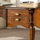 Tavolinë klasike 5 sirtarë prej druri dhe ekolit Prodhuar në Itali - Commodo Viadurini