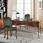 Tavolinë klasike 5 sirtarë prej druri dhe ekolit Prodhuar në Itali - Commodo Viadurini