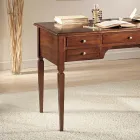 Tavolinë me 5 sirtarë në dru të fortë Prodhuar në Itali - Fontus Viadurini