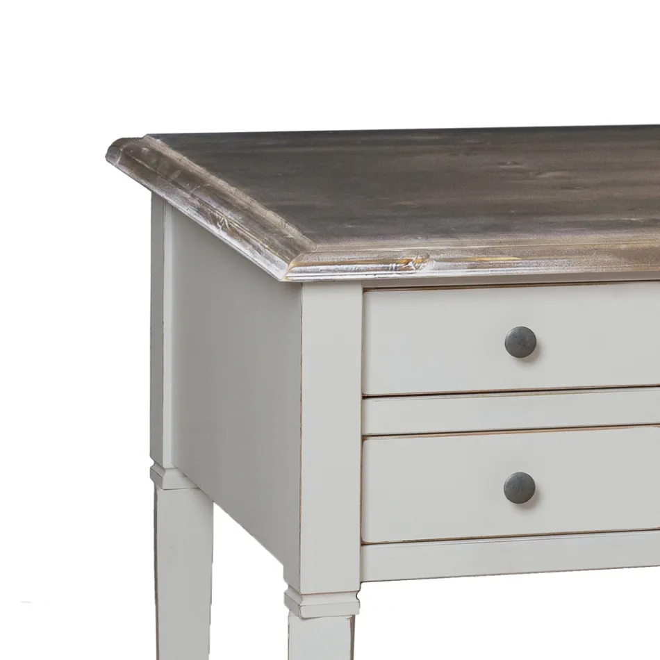 Tavolinë me 5 sirtarë në dru të fortë Prodhuar në Itali - Fontus Viadurini