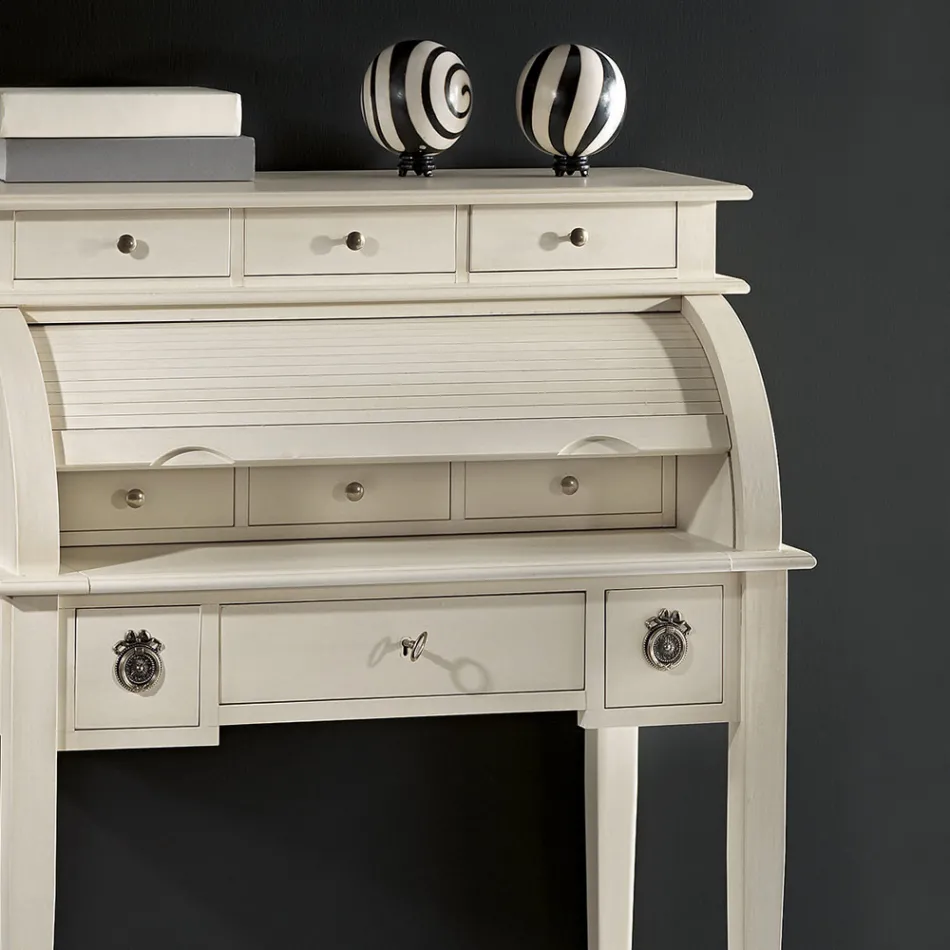 Tavolinë me 6 sirtarë të jashtëm, 3 sirtarë të brendshëm dhe 1 ndarje të prodhuara në Itali - Marte Viadurini