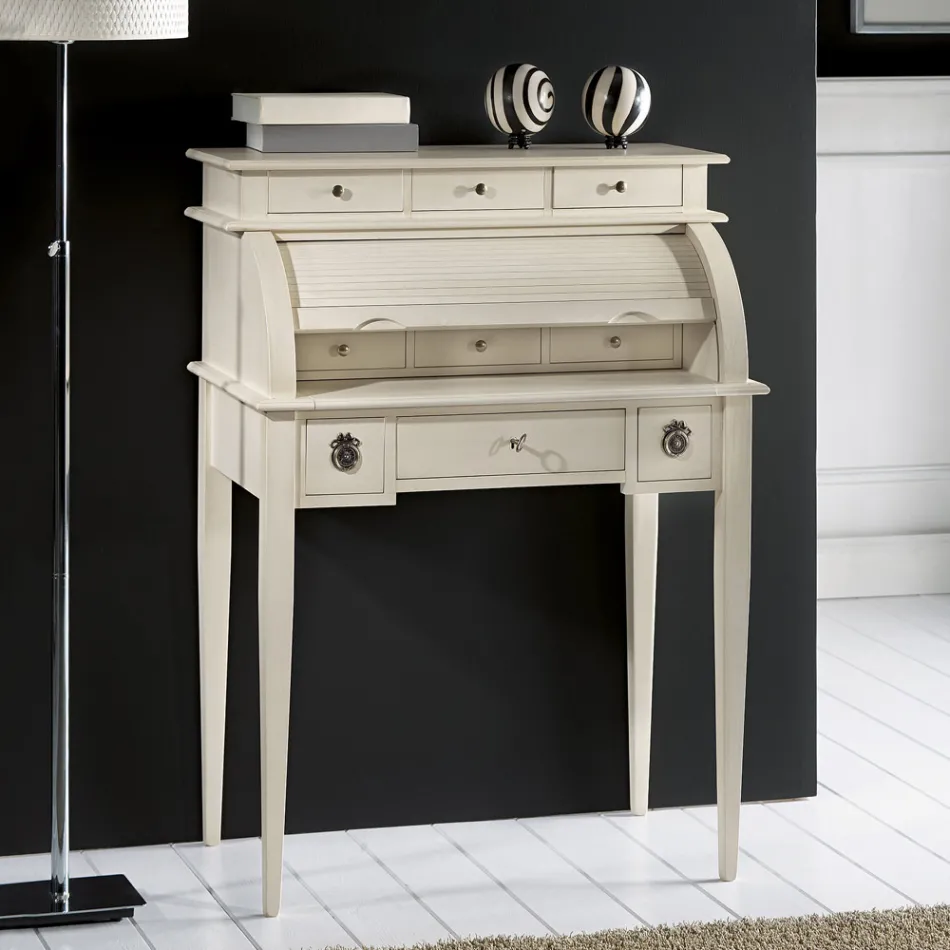 Tavolinë me 6 sirtarë të jashtëm, 3 sirtarë të brendshëm dhe 1 ndarje të prodhuara në Itali - Marte Viadurini