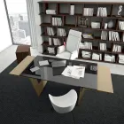 Tavolinë me majë xhami Andrea Stramigioli - Frafalla Viadurini