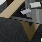 Tavolinë me majë xhami Andrea Stramigioli - Frafalla Viadurini