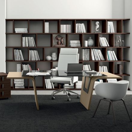 Tavolinë me majë xhami Andrea Stramigioli - Frafalla Viadurini