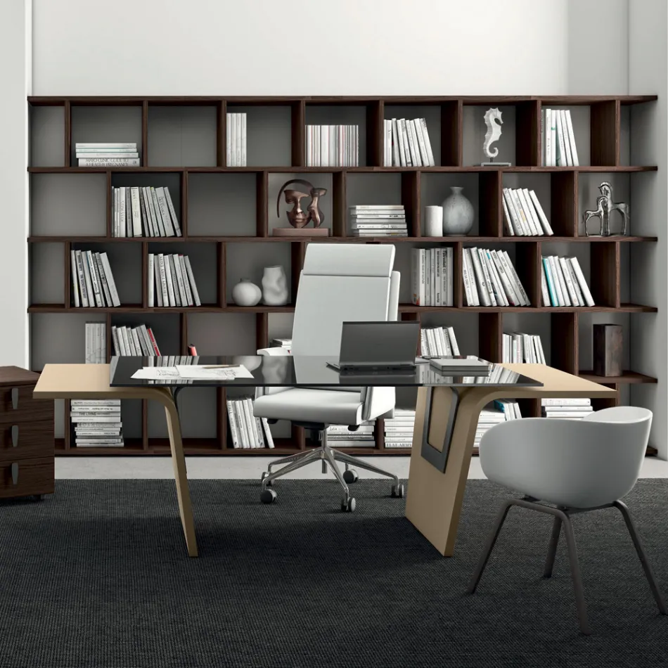 Tavolinë me majë xhami Andrea Stramigioli - Frafalla Viadurini