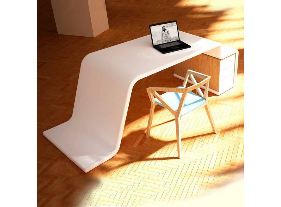Tavolinë zyre me arkat prej druri të bëra në Itali, Terralba Viadurini
