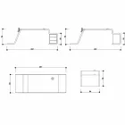 Tavolinë zyre me arkat prej druri të bëra në Itali, Terralba Viadurini