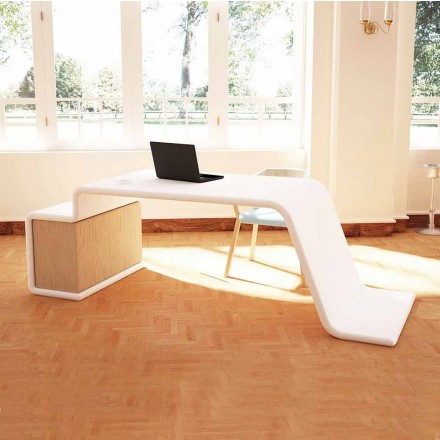 Tavolinë zyre me arkat prej druri të bëra në Itali, Terralba Viadurini