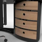 Dizajnimi i tryezës së zyrave me sirtarë të bërë në Itali, Milazzo Viadurini