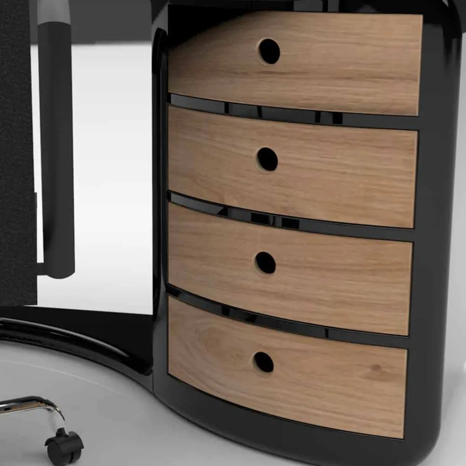 Dizajnimi i tryezës së zyrave me sirtarë të bërë në Itali, Milazzo Viadurini