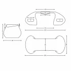 Tavolinë zyre me dizajn modern të bërë në Itali, Telese Viadurini