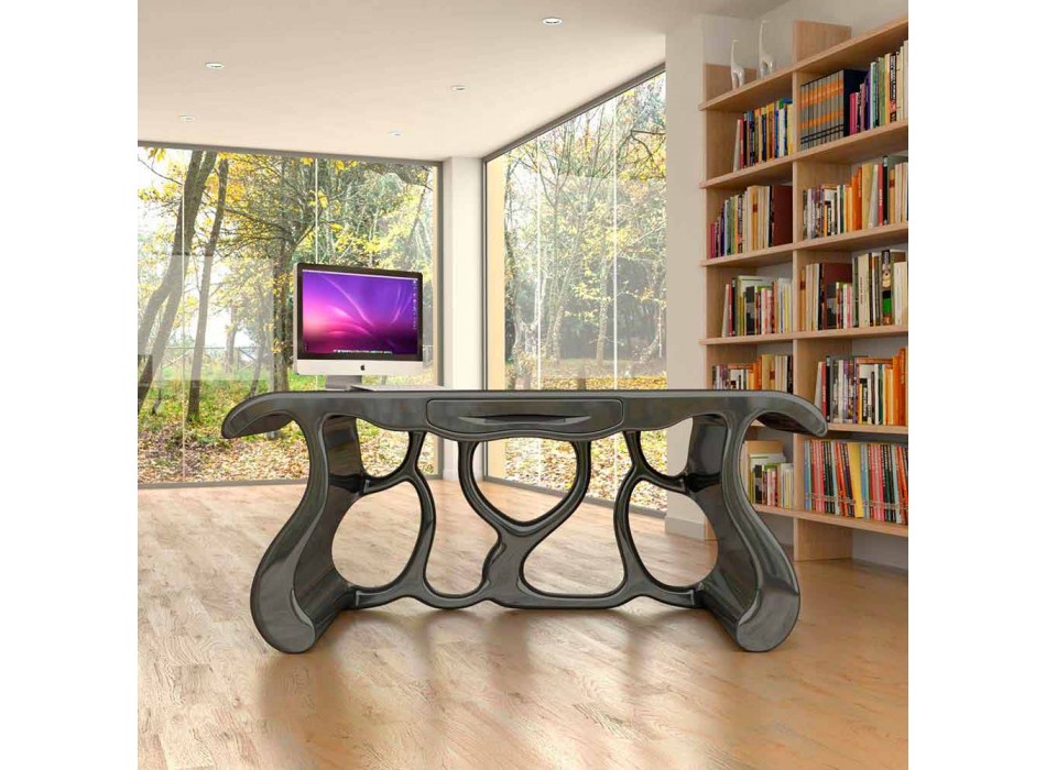 Tavolinë zyre moderne e dizajnit e prodhuar në Itali, Mirto Viadurini