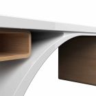 Tavolina prej zyre prej druri dhe Ura Adamantx®, e bërë në Itali Viadurini