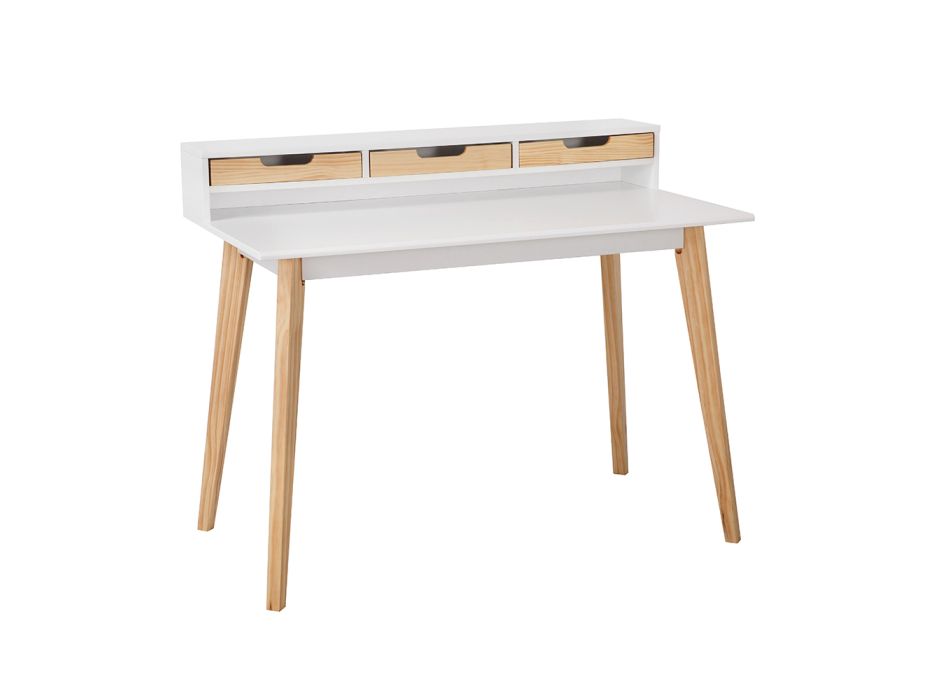 Tavolinë dizenjimi në Top prej druri pishe dhe Mdf me llak mat - Kanada Viadurini