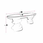 Tavolina zyre moderne e dizajnit Aldington, e punuar me dorë në Itali Viadurini