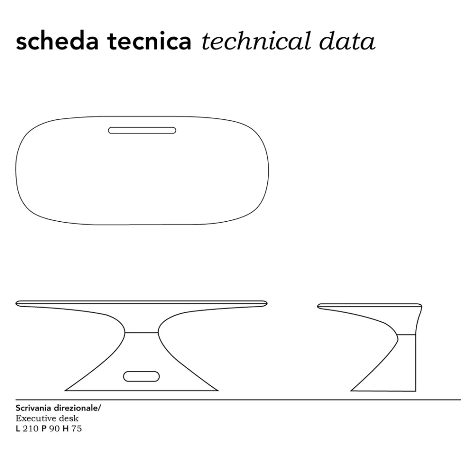 Tavolinë Karim Rashid në rrëshirë - Smania Viadurini