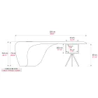 Tavolinë ekzekutive nga Karim Rashid në poliuretani - James Viadurini