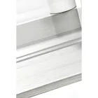 Tavolinë Plexiglass Transparente me Raft Dru Dizajn - Carducci Viadurini