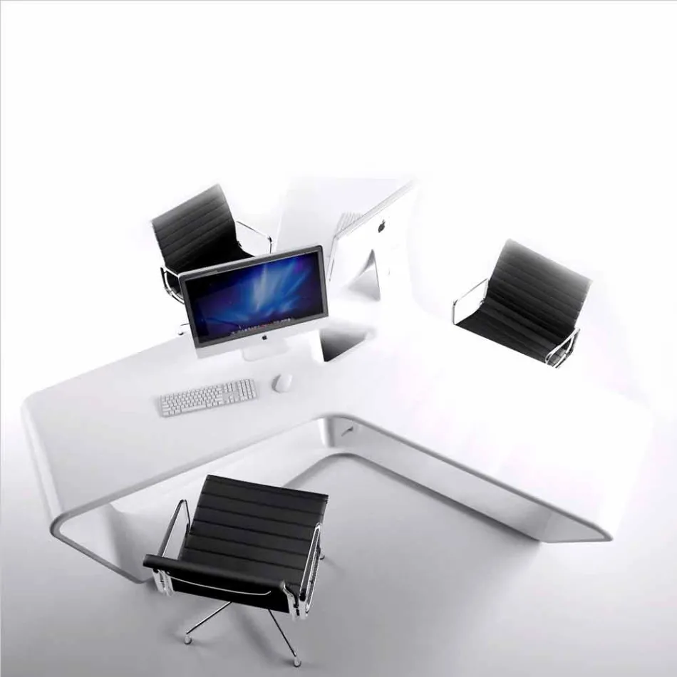 Tavolinë zyre me shumë vend, dizajn modern, Ta3le Viadurini