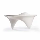 Tavolinë zyre për dizajn bashkëkohor Sinuous, e punuar me dorë në Itali Viadurini