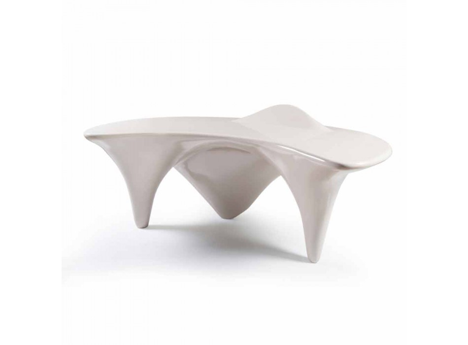 Tavolinë zyre për dizajn bashkëkohor Sinuous, e punuar me dorë në Itali Viadurini