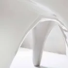 Tavolinë zyre për dizajn bashkëkohor Sinuous, e punuar me dorë në Itali Viadurini